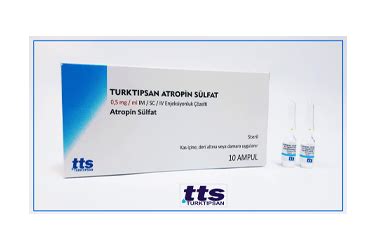 Turktipsan Atropin Sulfat 0,5 Mg / Ml Im / Sc / Iv Enjeksiyonluk Cozelti