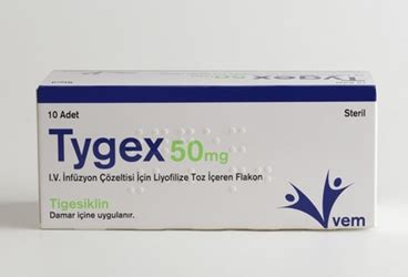 Tygex 50 Mg Iv Infuzyon Icin Liyofilize Toz Iceren 10 Flakon