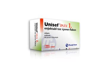 Unisef Im/iv 1 Gr 1 Flakon