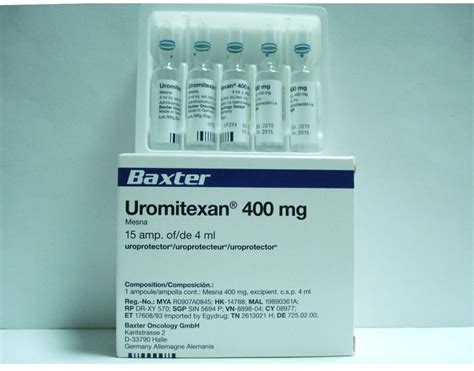 Uromitexan 400 Mg 15 Ampul