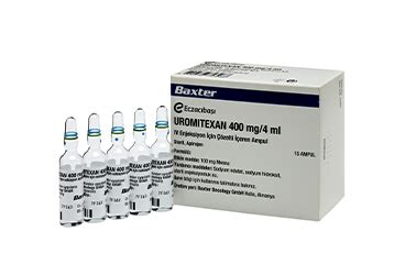 Uromitexan 400 Mg/4 Ml Iv Enjeksiyonluk Cozelti (15 Ampul)