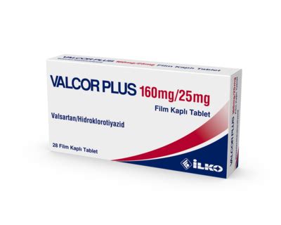 Valcor Plus 160/25 Mg 28 Film Kapli Tabet