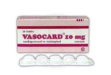 Vasocard 10 Mg 20 Tablet