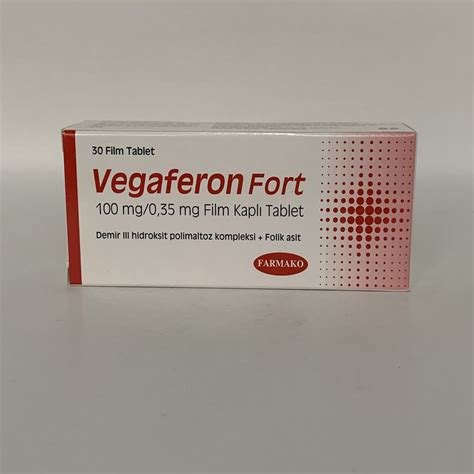 Vegaferon Fort 100 Mg/0,35 Mg Film Kapli Tablet (30 Film Kapli Tablet)