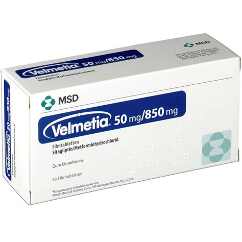 Velmetia 50/850 Mg 56 Film Kapli Tablet