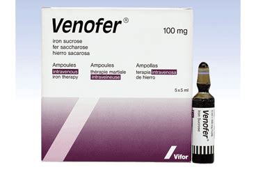 Venofer 100 Mg/5 Ml Iv Enjeksiyonluk Cozelti