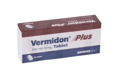 Vermidon Plus 250/150/50 Mg Tablet