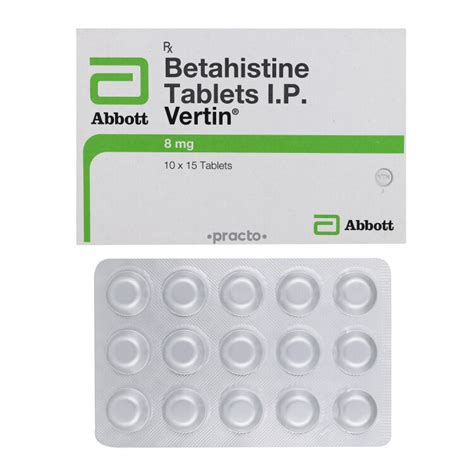 Vertin 8 Mg 30 Tablet
