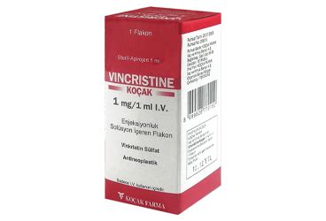 Vincristine-kocak 1 Mg/1 Ml Iv Enjeksiyonluk Cozelti (1 Flakon)