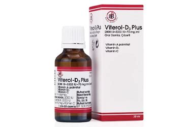 Viterol-d3 Plus 2000 Iv + 3333 Iv + 70 Mg/ Ml Oral Damla, Cozelti (20 Ml)