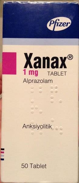 Xanax 1 Mg 50 Tablet