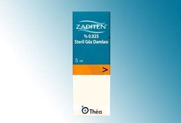 Zaditen % 0,025 Steril Goz Damlasi 5 Ml