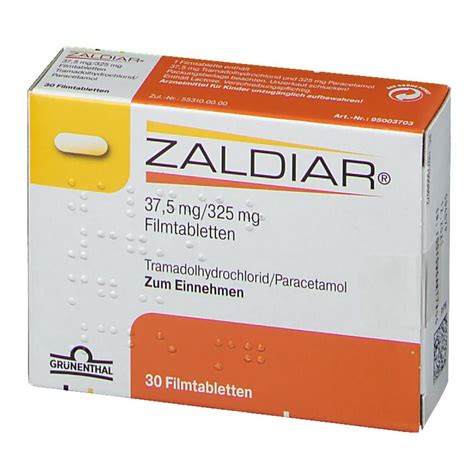 Zaldiar 37.5 Mg / 325 Mg 20 Film Tablet