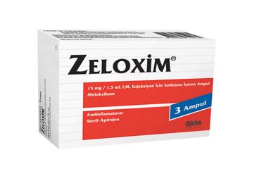 Zeloxim 15 Mg/1,5 Ml Im Enjeksiyonluk Cozelti Iceren Ampul (3 Ampul)