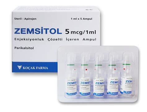 Zemplar 5 Mcg/ml Enjeksiyonluk Cozelti Iceren Ampul 2 Ml 5 Ampul