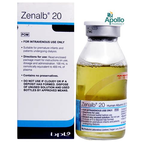 Zenalb Human Alb.%20 100 Ml 1 Flakon
