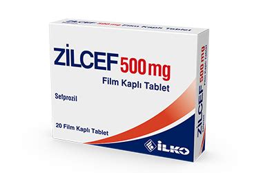 Zilcef 500 Mg 20 Film Kapli Tablet