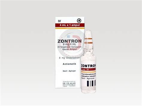 Zontron 8 Mg/4 Ml Enjeksiyonluk Cozelti