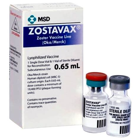 Zostavax 0,65 Ml Sc Enjeksiyonluk Suspansiyon Hazirlamak Icin Liyofilize Toz Iceren 1 Flakon Ve Cozucu Iceren Kullanima Hazir Enjektor