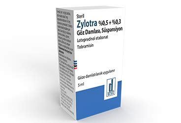 Zylet 5 Mg/ml + 3 Mg/ml Goz Damlasi Suspansiyonu 5 Ml